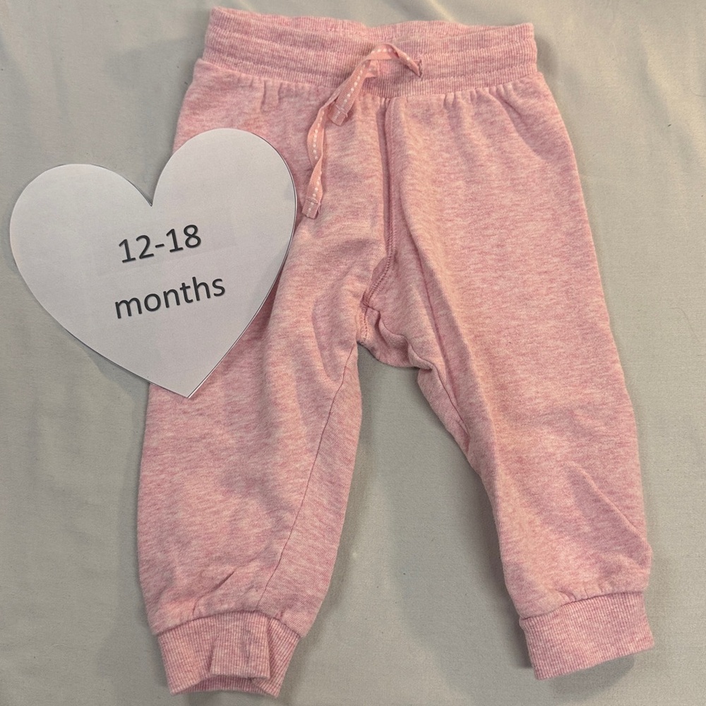 H&M - organic cotton Cozy Pink Kids Sweatpants/Joggers